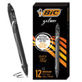 BIC Gelocity Quick Dry Black Gel Pens, Medium Point, 0.7 mm, 12-Count