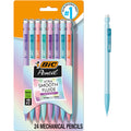BIC Xtra-Smooth Pastel Mechanical Pencils, Medium Point, 0.7mm, 24-Count