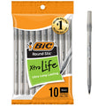 BIC Round Stic Black Ballpoint Pens, Medium Point, 1.0mm, 10-Count