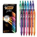 BIC Gelocity Quick Dry Assorted Colors Gel Pens, 12-Count Pack, 0.7 mm