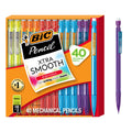 BIC Xtra Smooth Bright Edition Mechanical Pencils, 0.7 mm Medium Point, Bulk School Supplies for Students and Teachers, 40-Count Pack