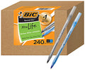 BIC Round Stic Xtra Life Ballpoint Pen, 1mm Medium Point, Pack of 240